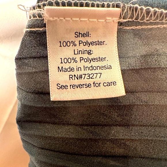 Nine West Beautiful Pleated Waist Spaghetti Strap Top - Picture 6 of 8